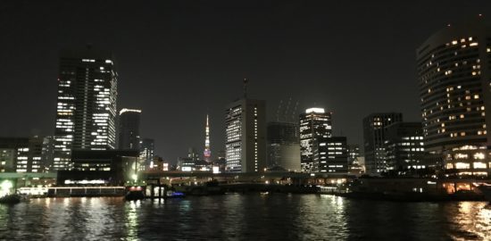 ③夜の海 東京タワー