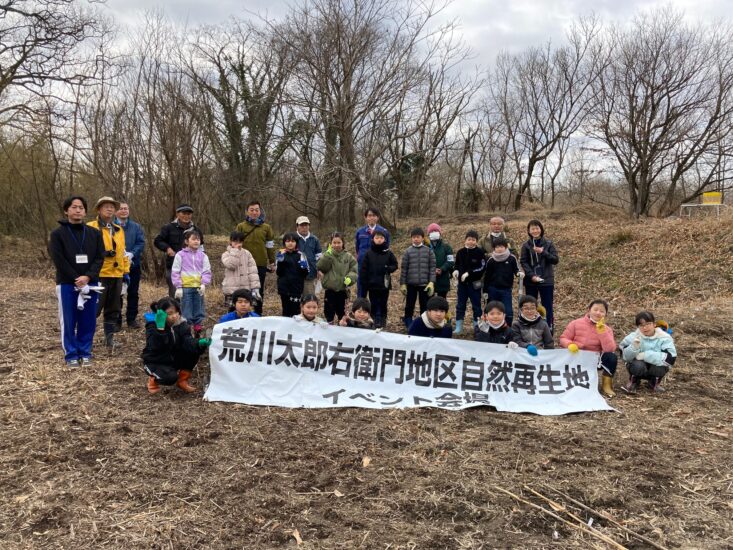 荒川の自然を取り戻す活動　県の花「サクラソウ」移植