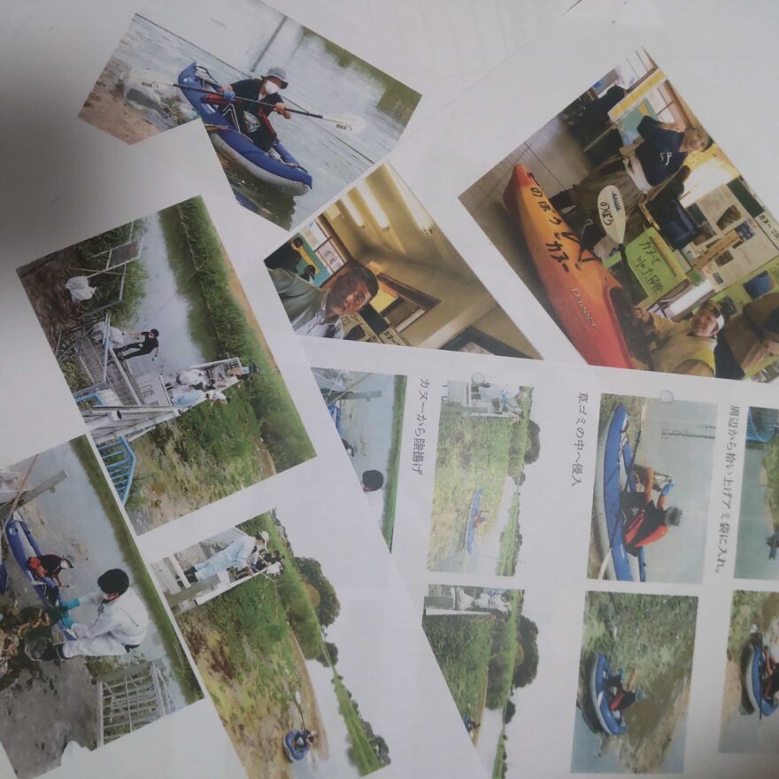 カヌーで川のゴミ掃除✨